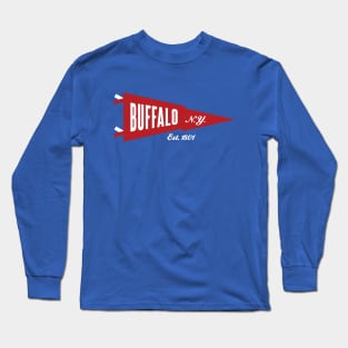 Buffalo NY - Pennant Long Sleeve T-Shirt